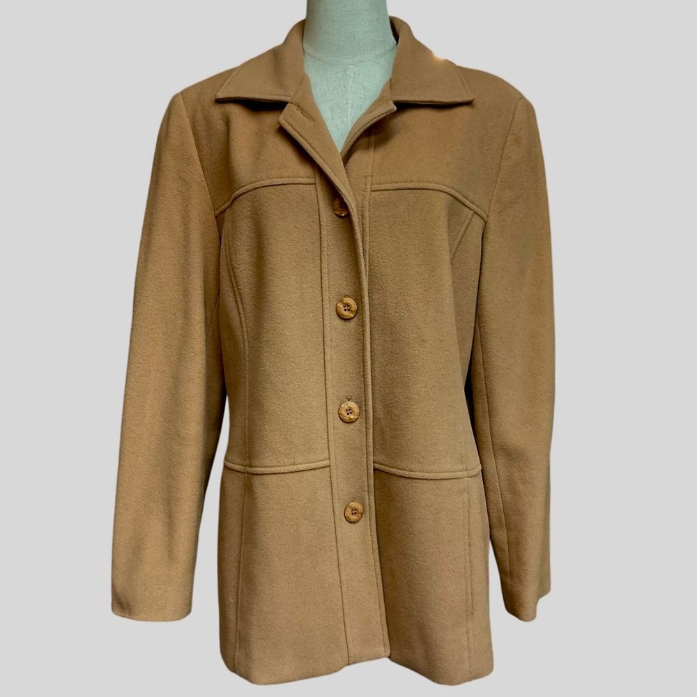 Conrad C Collection Women's Wool Blend Pea Coat Size 16 Outdoor‎ Work